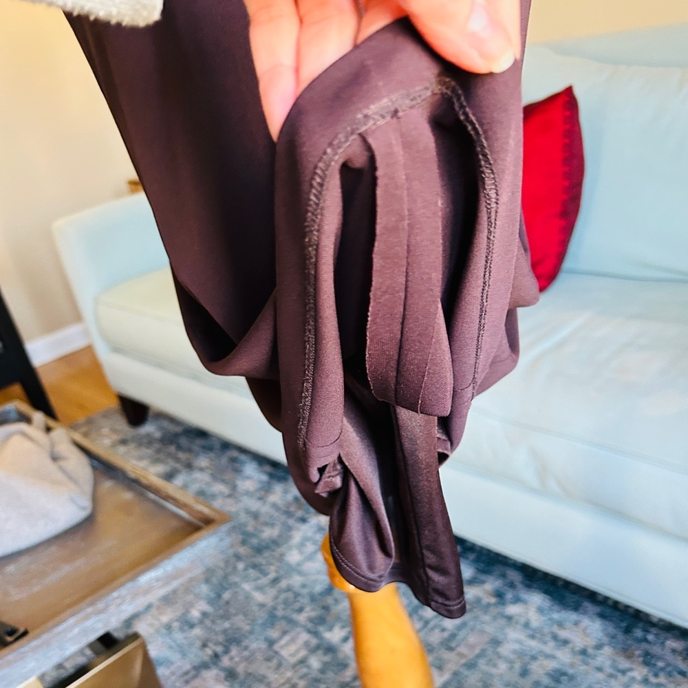 Vintage David Meister Chocolate Brown Cocktail Dress Size 2 - Picture 11 of 14